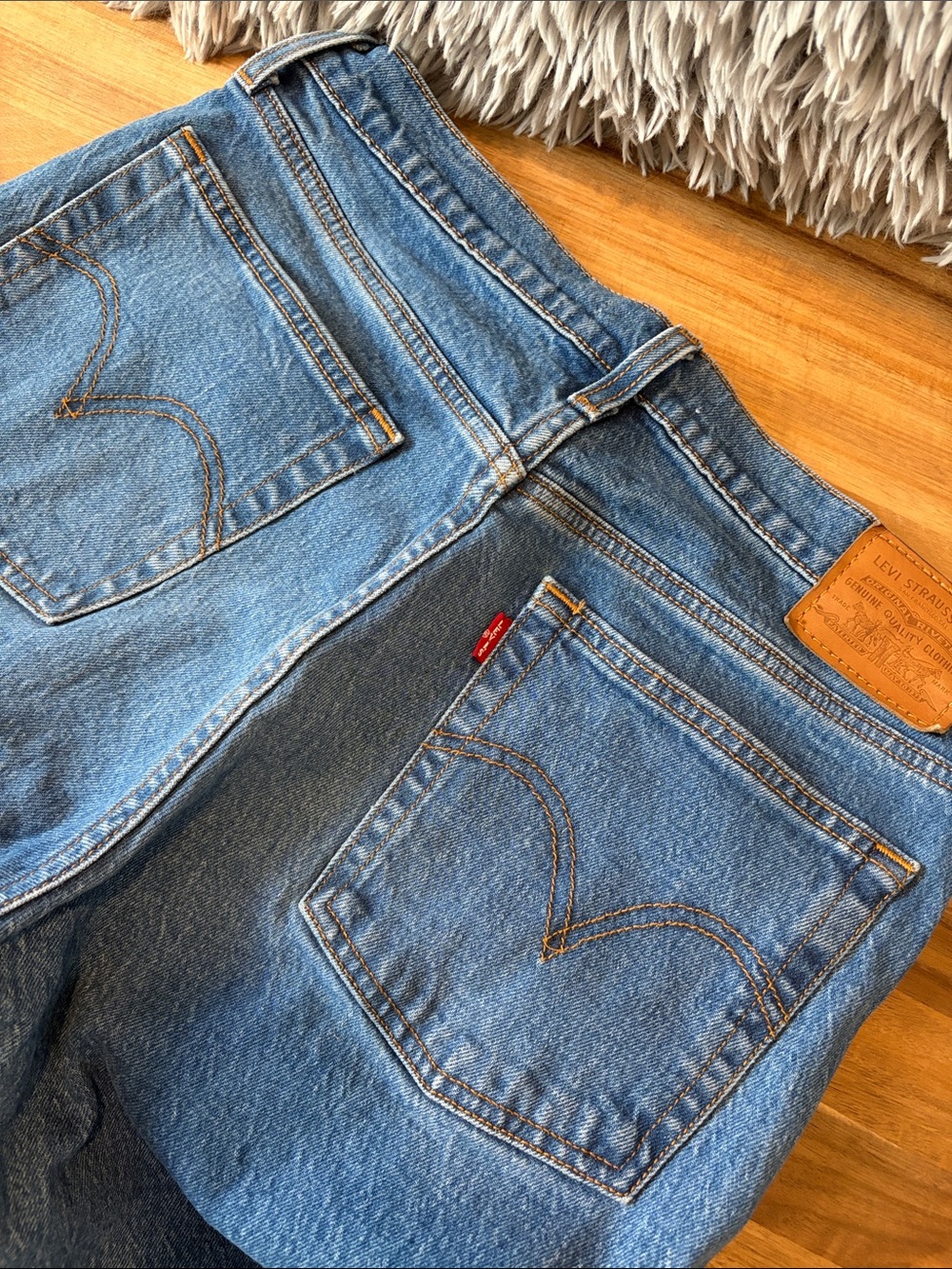 Levi's Premium Blue Wedgie Straight Leg Women's Jeans
